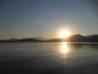Weather in Mallorca sunset over pollensa bay